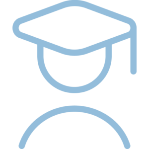 Illustration of a graduation cap symbolizing new drivers completing the Online Traffic Safety pre-licensing course